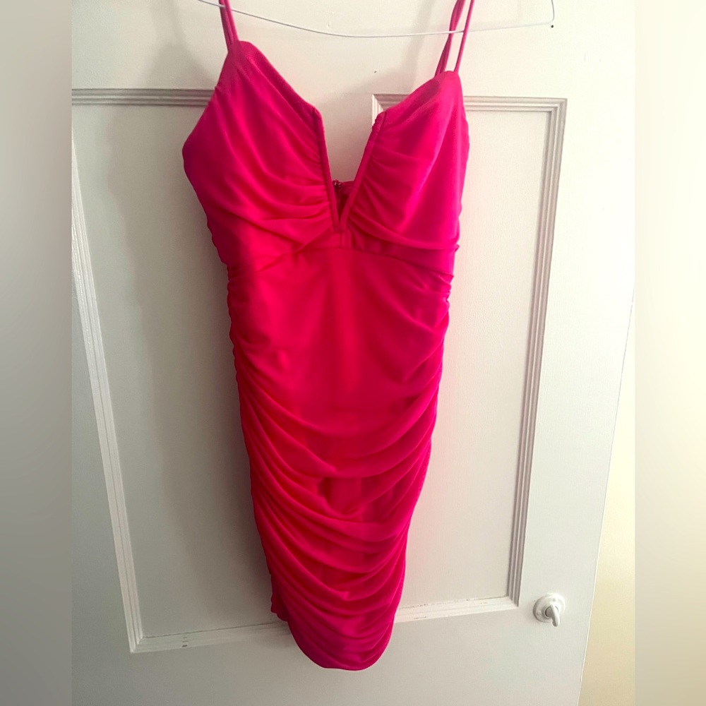 💗PINK VELVI DRESS💗XS